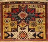 Lot#127, ANTIQUE RUSSIAN KUBA RUG, 2'6" X 2'3", CIRCA 1850-70