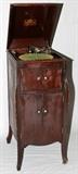 Lot#167, VICTROLA -VICTOR MAHOGANY TALKING MACHINE H 42" W 17"Mahogany floor style case. W 17", D 22".