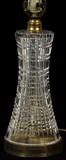 Lot#175, WATERFORD CRYSTAL CUT-GLASS TABLE LAMP, 1 H 24", D 5"Signed.