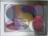 Lot#2022, YAACOV AGAM (ISRAELI B. 1928), COLOR SILKSCREEN, H 23", W 31", AGAMOGRAPH,#57/99; individually signed; 23 1/2" x 31 1/4" image; framed.
