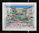 Lot#2023, CHARLES FAZZINO (US B. 1955), MULTILAYERED 3-DIMENSIONAL CONSTRUCTION, H 31", W 38", NEW YORK CITY,#171/400; pencil signed; framed.