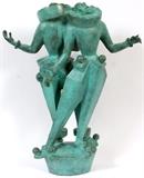 Lot#2033, MARSHALL FREDERICKS, BRONZE SCULPTURE H 26" TWO MUSICIANS,MARSHALL FREDERICKS, BRONZE SCULPTURE H 26" TWO MUSICIANS