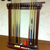 late 1800's cue rack