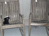Loved this pair of weathered, sturdy porch chairs
