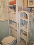 White wicker bathroom furniture