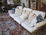 Sofa in great room with removable cushions/pillows