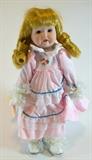 Brinn's Collectable Porcelain Doll w/ Stand