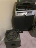 Stereo Equipment, Sherwood Receiver, Subwoofer.