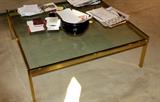 Solid brass coffee table  48" square