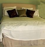 King Size bed with upholstered headboard 