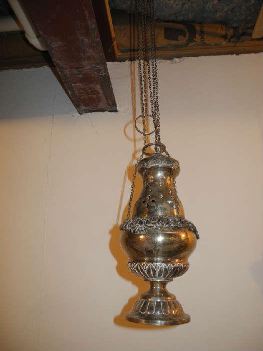 Silver plated (Catholic?) thurible/censer, wow!