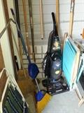vacum and brooms