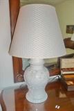 Pair of porcelain table lamps
