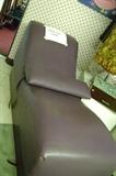 Purple Leather Chaise