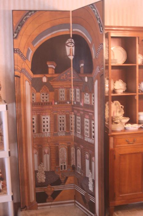 Beautiful old handmade room divider/partition