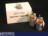 Dept 56 Christmas Trash Cans
