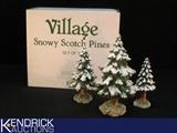 Dept 56 Village Snowy Scotch Pines
