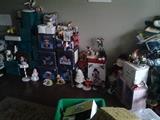 Some of the collectibles & christmas decorations