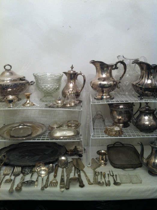                                        silver plate items