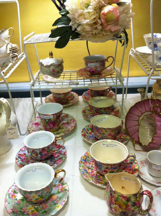                                 many cups & saucers