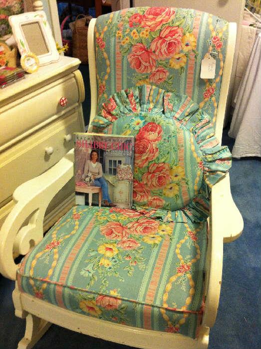                                   painted antique chair