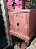 painted antique storage cabinet