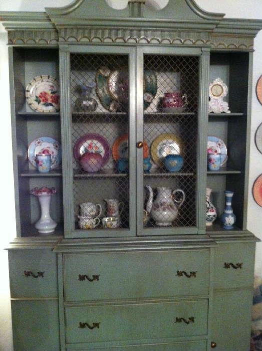                                     painted china cabinet