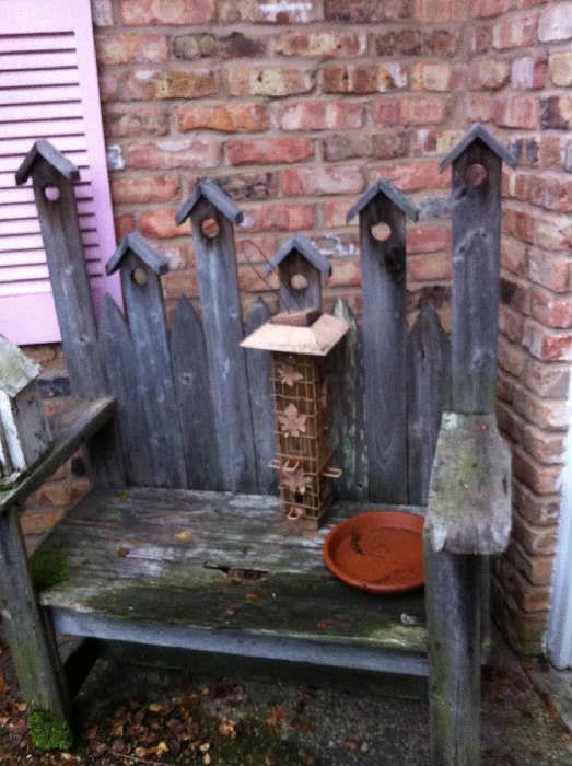                                      birdhouse bench