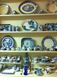                           plates, cup, saucers, egg cups, tea pots