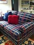                                              plaid love seat