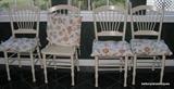 4 White Dining Chairs