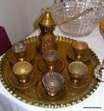 Gorgeous Brass Expresso set Greek