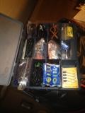 Fishing lures in supply box