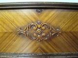 Lane Cedar Chest with Inlay Veneer Facade. Measures 48"w. x 27"h. x 20"d.