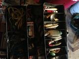 Vintage Fishing Tackle & Tackle Box