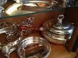 Silver Plate Service Items