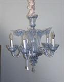Blue French Crystal Chandelier
