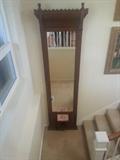1800's Walnut Victorian Eastlake Pier Mirror