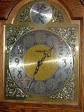 Face of Howard Miller Grandfather Clock.
