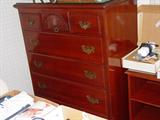 Kling cherry chest of drawers.  (This is part of the 5-piece Kling cherry bedroom suite.)