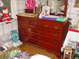 Kling cherry dresser & mirror.  (This is part of the 5-piece queen bedroom suite.)