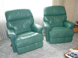 Lazy Boy leather recliners (2).  There is also another Lazy Boy recliner (upholstered) available at this sale.
