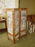 Folding oriental screen.