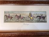 J. Pollard etching of Fox Hunt (one of two)  circa 1880's