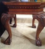 Wood and Glass End Table