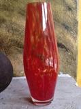 Red Glass Vase