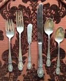 International Sterling 8 Place Settings Pattern Brocade 
