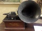 Graphophone over 100 years old. This is a rare find in this condition. It works and is priced under $300.