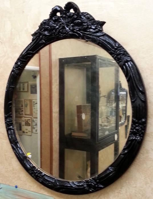Vintage Mirror painted black
