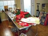 Vintage/newer Christmas items.  Kitchen wares and shampooer